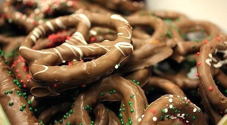 Pretzel, Chocolate, Christmas