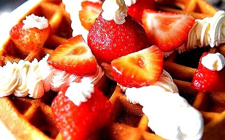 Strawberry, Waffle
