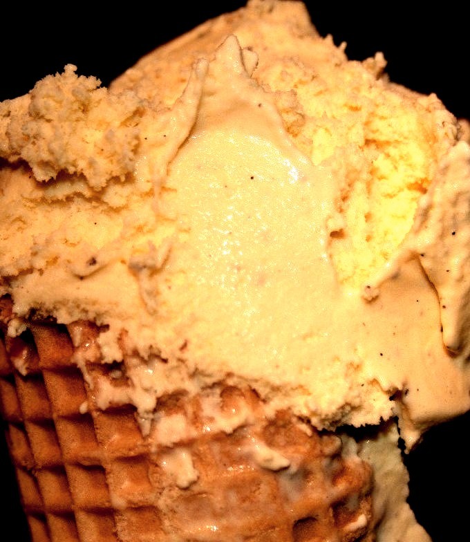 Vanilla Ice Cream in a Waffle Cone