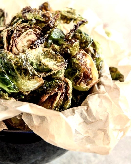 Fried Brussels Sprouts with Smoky Honey Aioli Sauce