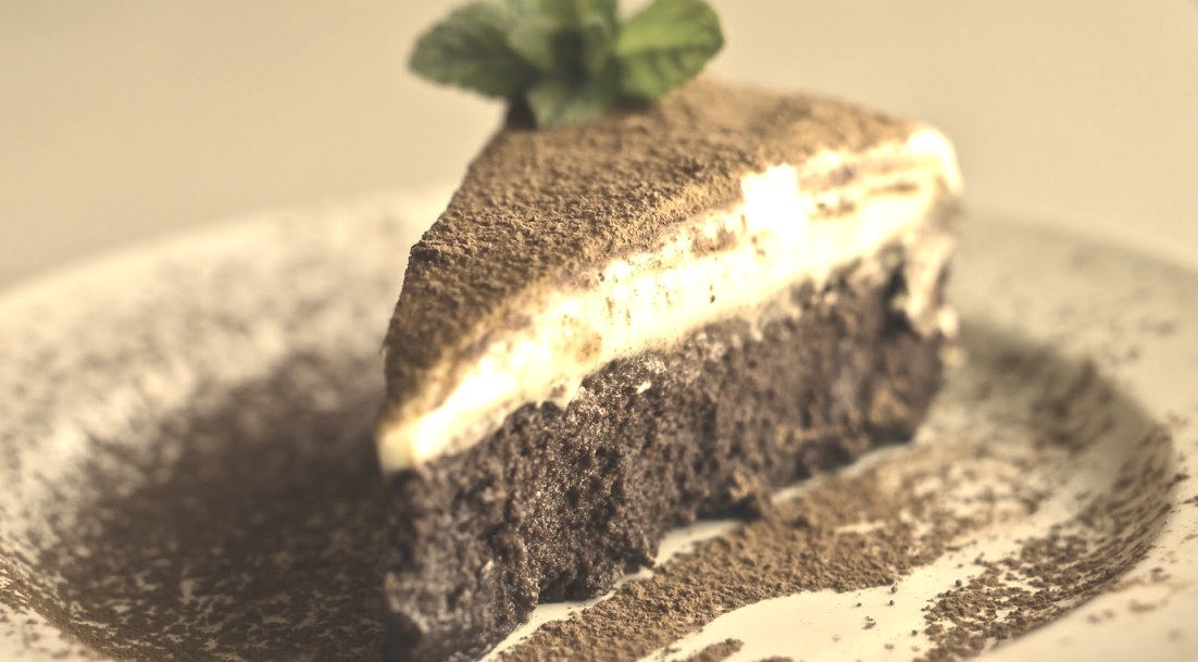White Chocolate Mousse Truffle Cake
