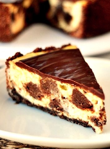 Brownie Mosaic Cheesecake