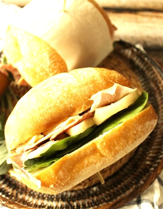Pear, Brie, & Prosciutto Sandwiches with Sage Butter